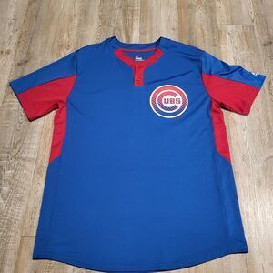 Majestic Chicago Cubs Cool Base Custom Jersey "AUSTIN 20" Made Shirt Mens Large